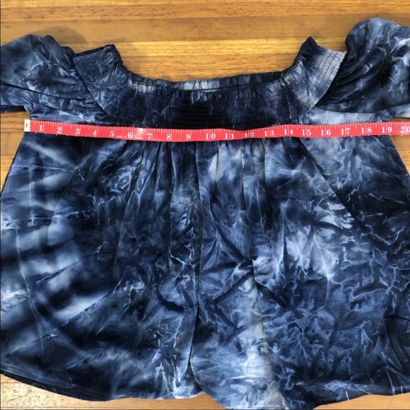 AEO Velvet Off The Shoulder Tie Dye Top - Picture 8 of 8